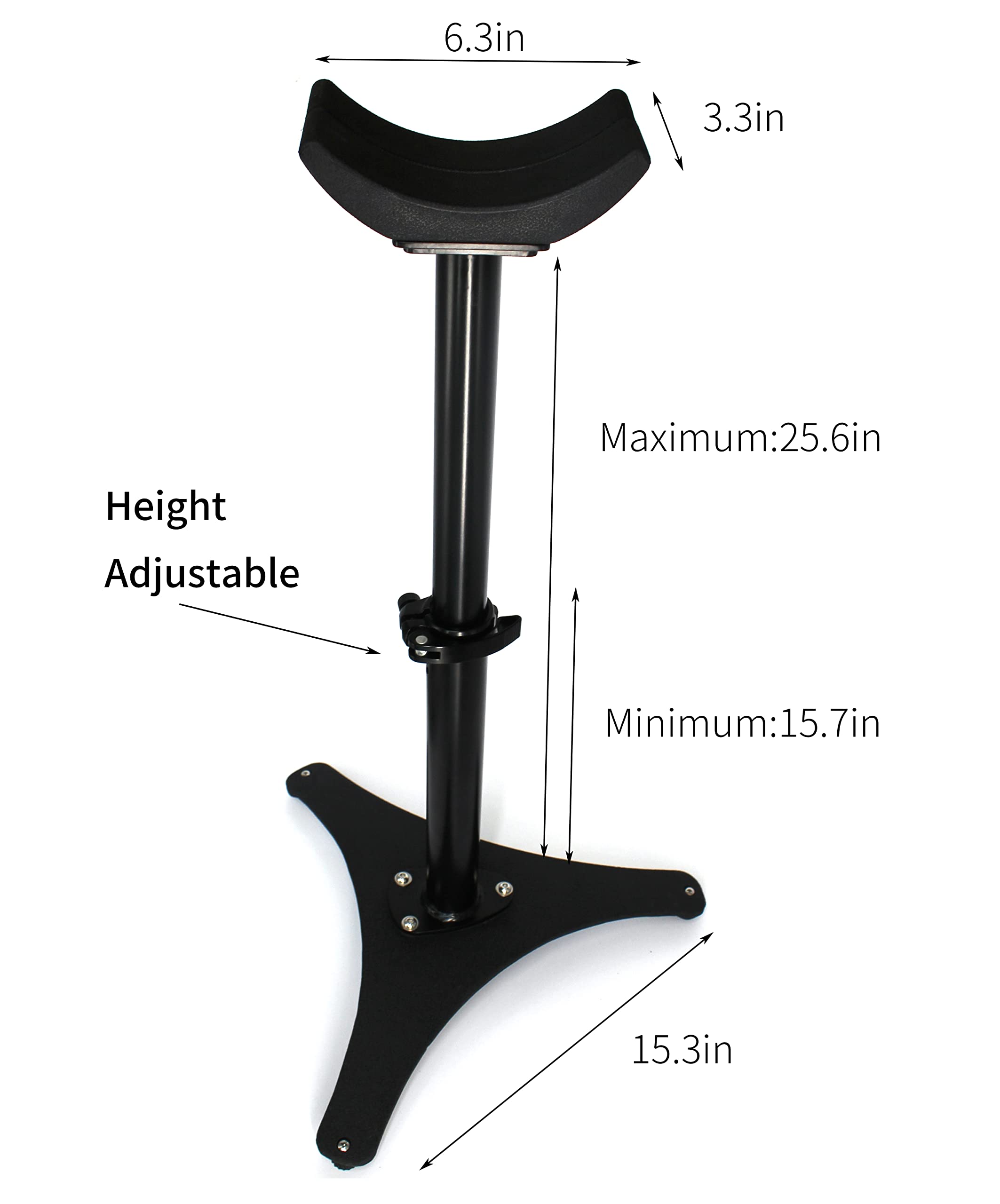 Adjustable Height Metal Hoof Stand - Professional Farrier Tool for Horse Hoof Care & Grooming | Durable Black Hoof Jack for Horses, Ponies & Livestock | Perfect for Stable, Ranch & Veterinary Use