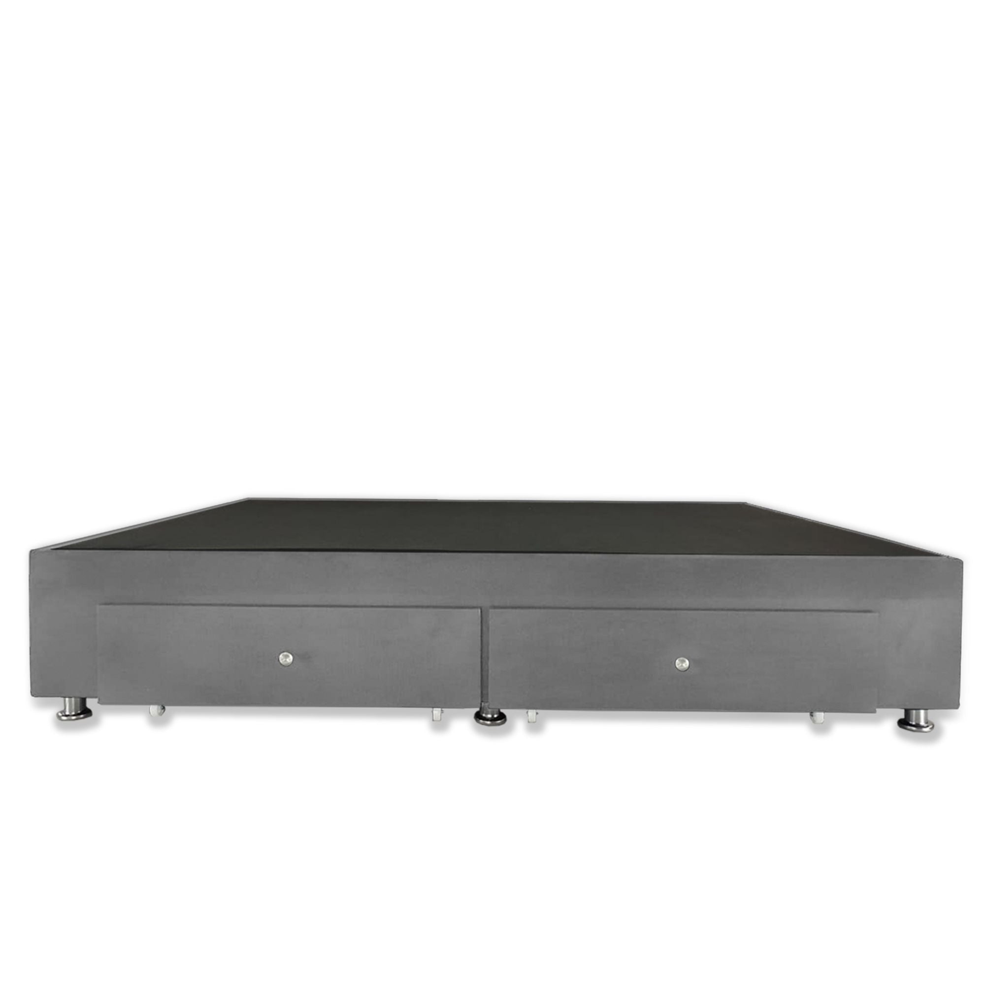 Grey Bed Base 90x40cm for Single Mattress 90x190cm with Drawers - Perfect for Small Bedrooms & Space-Saving Storage Solutions