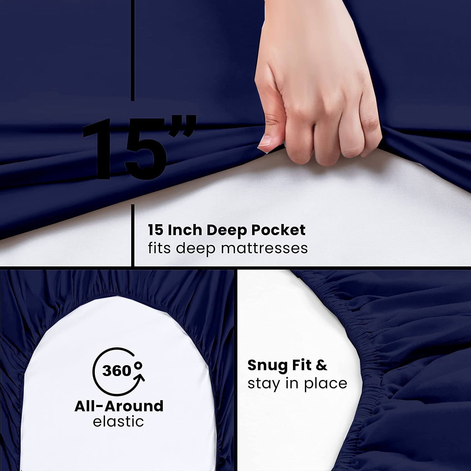 Wayfair 4-Piece Queen Sheet Set - 100% Egyptian Cotton 600-Thread-Count Cooling Bed Sheets (60