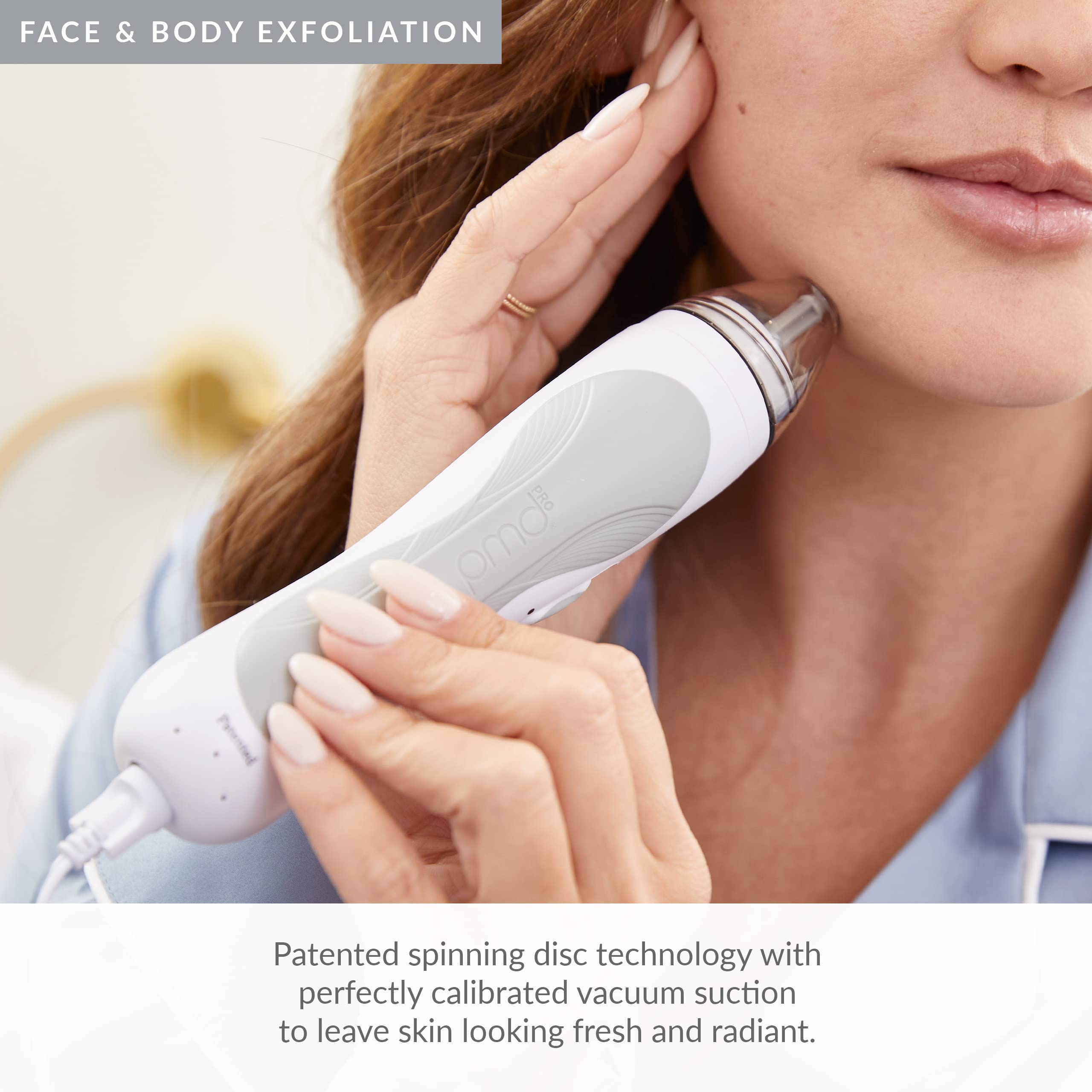 PMD Personal Microderm Pro - At-Home Microdermabrasion Machine Kit for Face & Body - Exfoliating Crystals & Vacuum Suction for Fresh, Radiant Skin - High/Low Speed Settings - Perfect for Anti-Aging, Acne Treatment & Skin Rejuvenation at Home