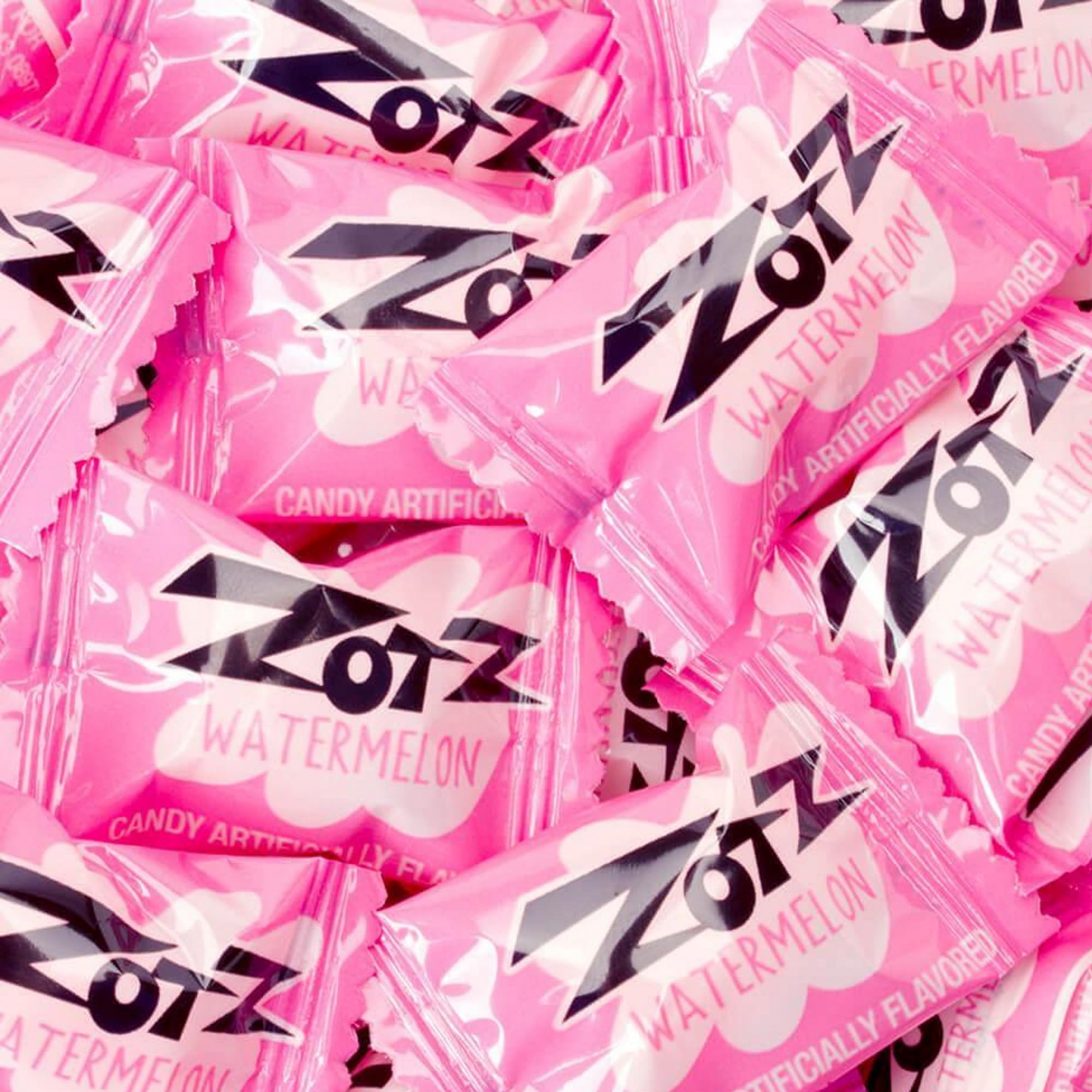 Zotz Fizzy Candy Watermelon Flavor - 2LB Bulk Bag (175 Pieces) - Vintage & Retro Sour Candy by Snackivore - Perfect for Party Favors, Halloween Treats, Movie Nights and Nostalgic Gift Giving