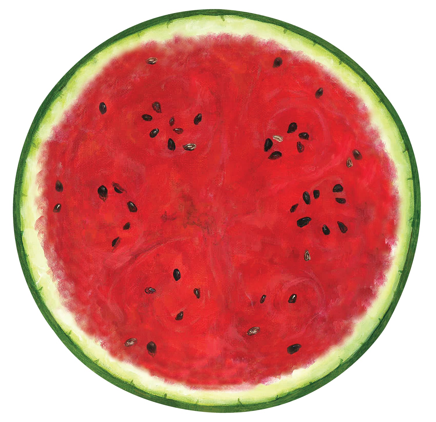 Watermelon-Shaped Non-Slip Placemats for Dining Table - Summer Party Decor, Kitchen Table Setting, Picnic Accessories