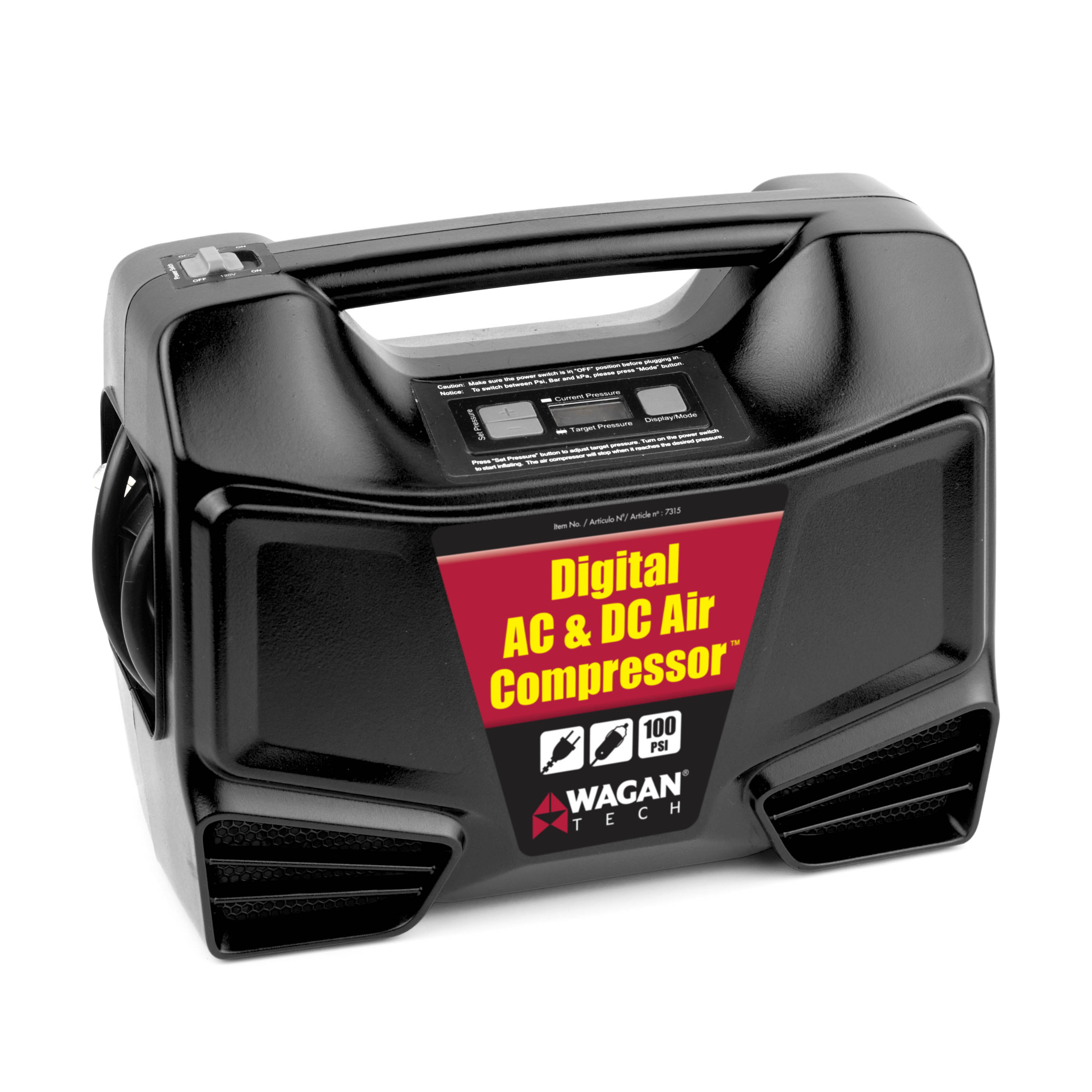 12V 150PSI Portable AC/DC Digital Air Compressor - Fast Inflation for Tires, Bikes, Sports Balls & Inflatables - Perfect for Roadside Emergencies, Camping & Home Use