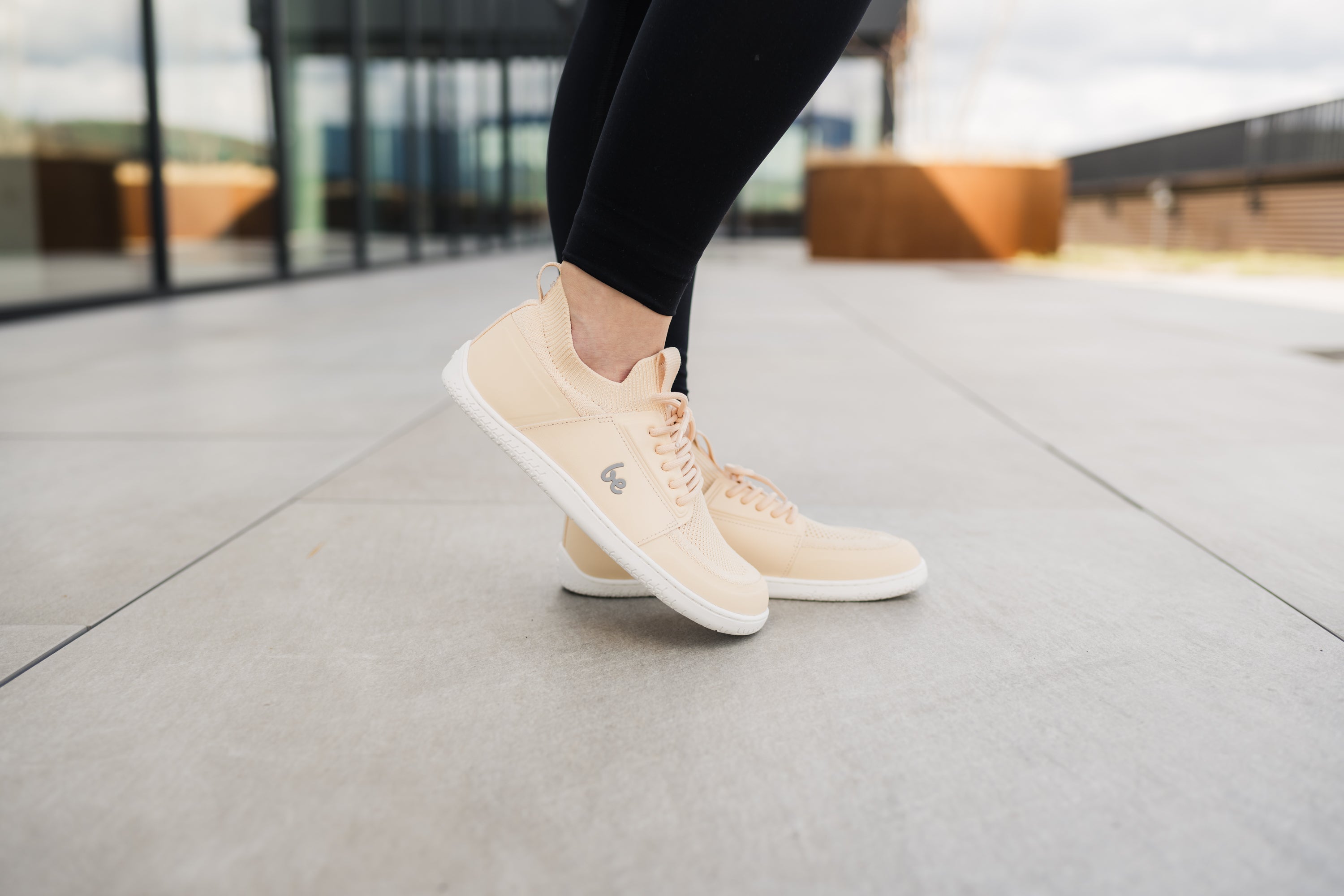 Barefoot Sneakers for Women - Be Lenka Swift Minimalist Shoes | Lightweight & Flexible | Beige Cream | Perfect for Running, Walking & Gym Workouts