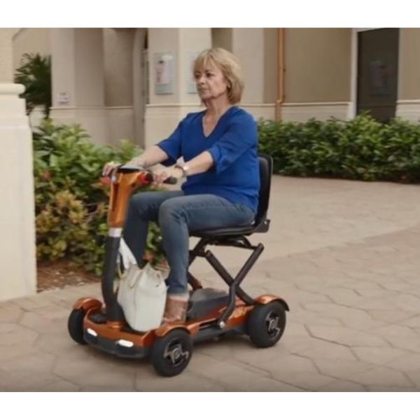 EV Rider TeQno AF Folding Mobility Scooter - Lightweight & Portable Electric Scooter for Adults & Seniors - Ideal for Travel, Shopping, and Outdoor Adventures