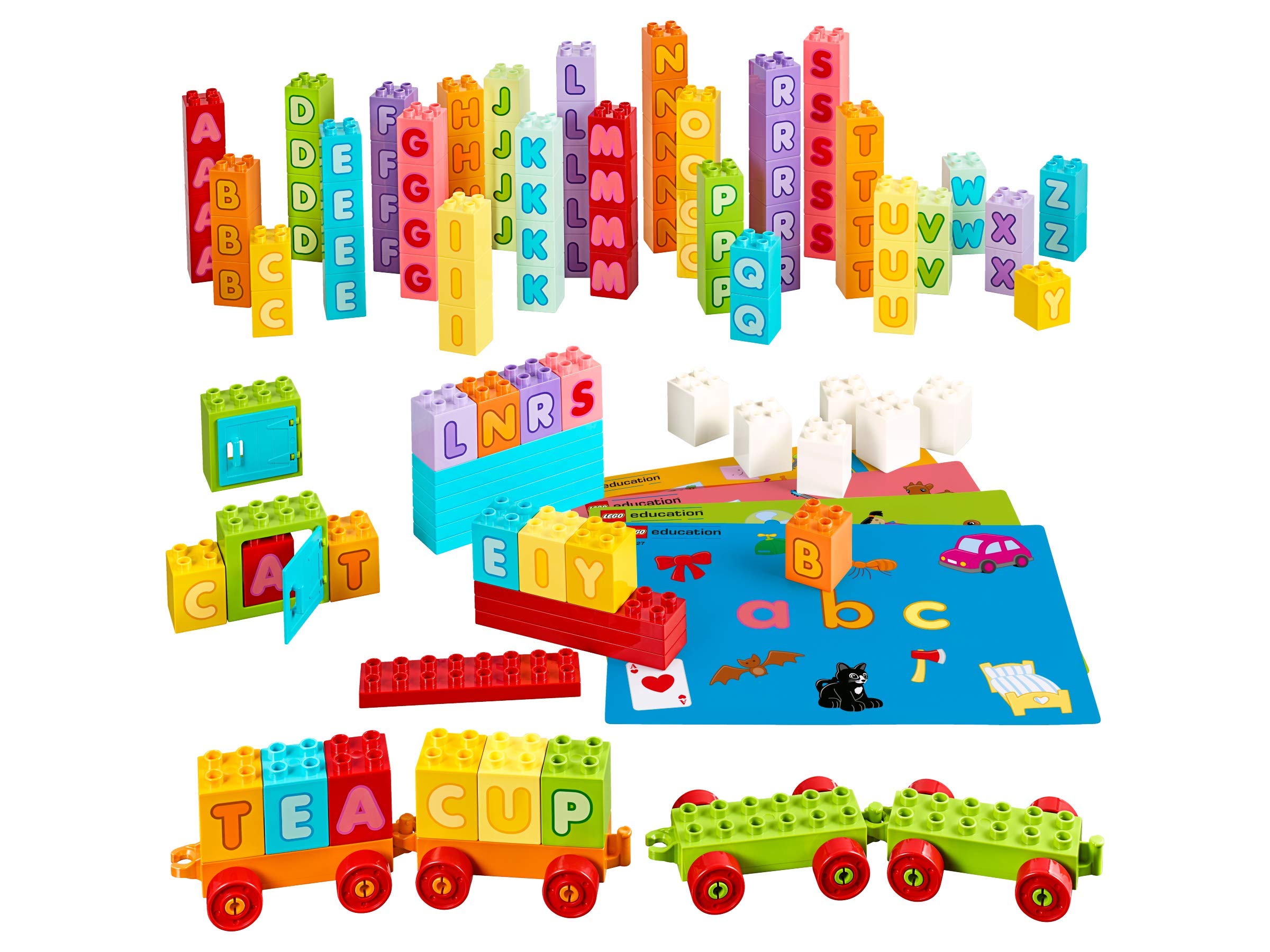 LEGO Alphabet Letters Building Blocks - Educational Toy for Kids, Creative Learning & Spelling Games - Perfect for Classrooms, Homeschooling & Playtime Fun