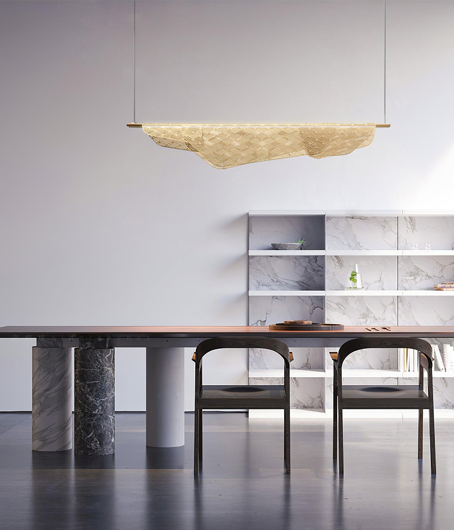 Stylish Mediterranean Pendant Light - Handcrafted Glass Ceiling Lamp for Kitchen Island, Dining Room & Bedroom Decor