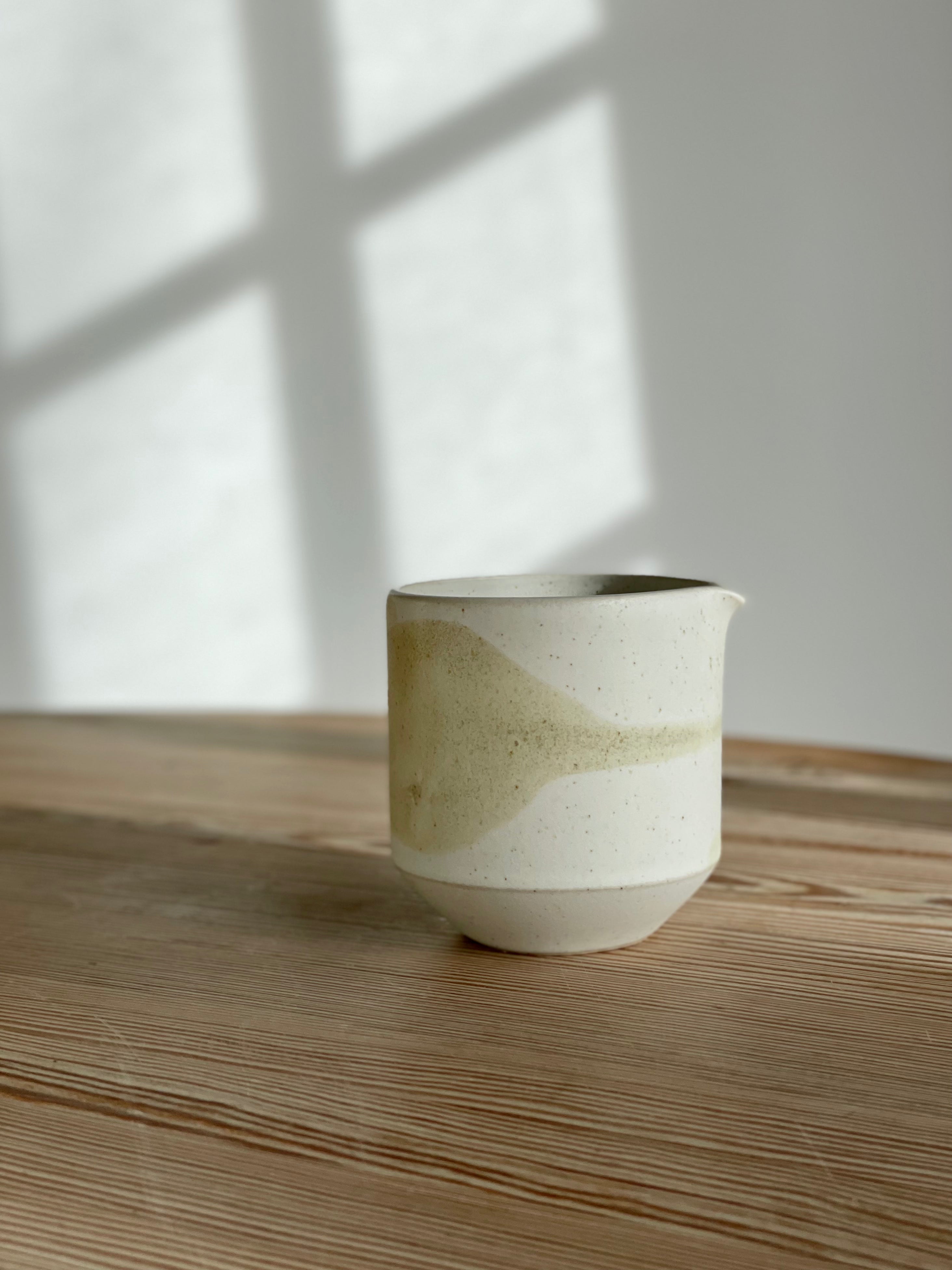 KLAY Copenhagen KØBENHAVN Milk Jug - Premium Ceramic Creamer Pitcher for Coffee & Tea - Perfect for Home, Cafe, and Restaurant Use