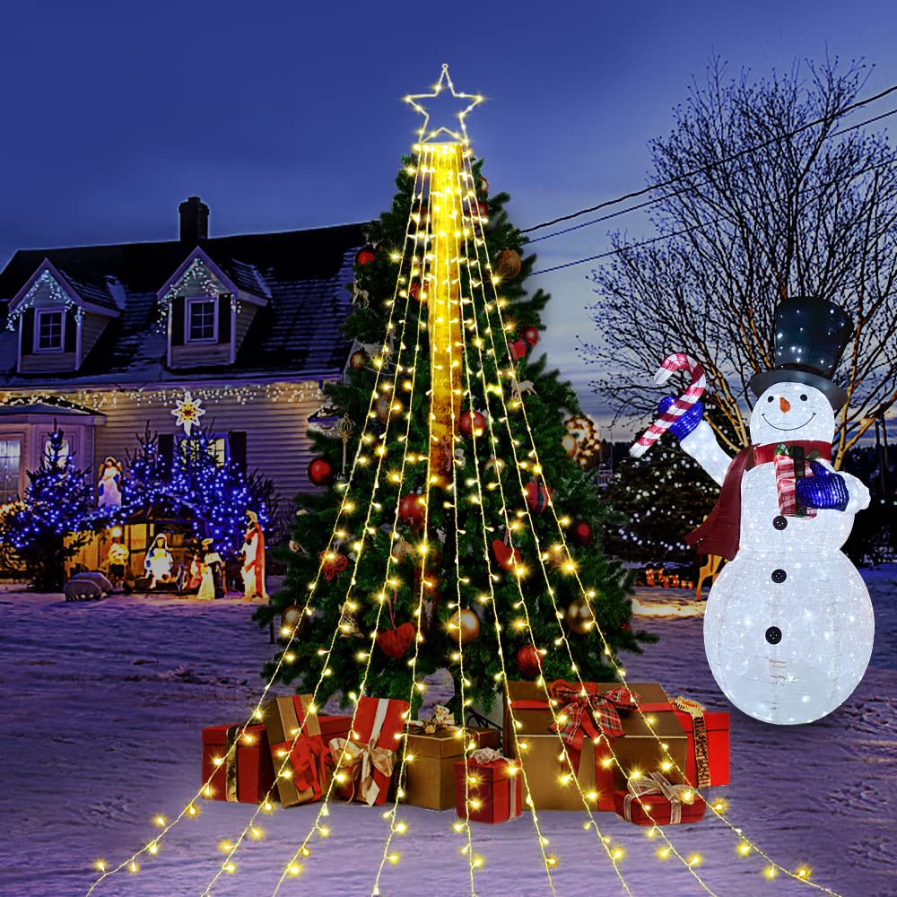 FUNIAO 320 LED Christmas Tree Lights with 12