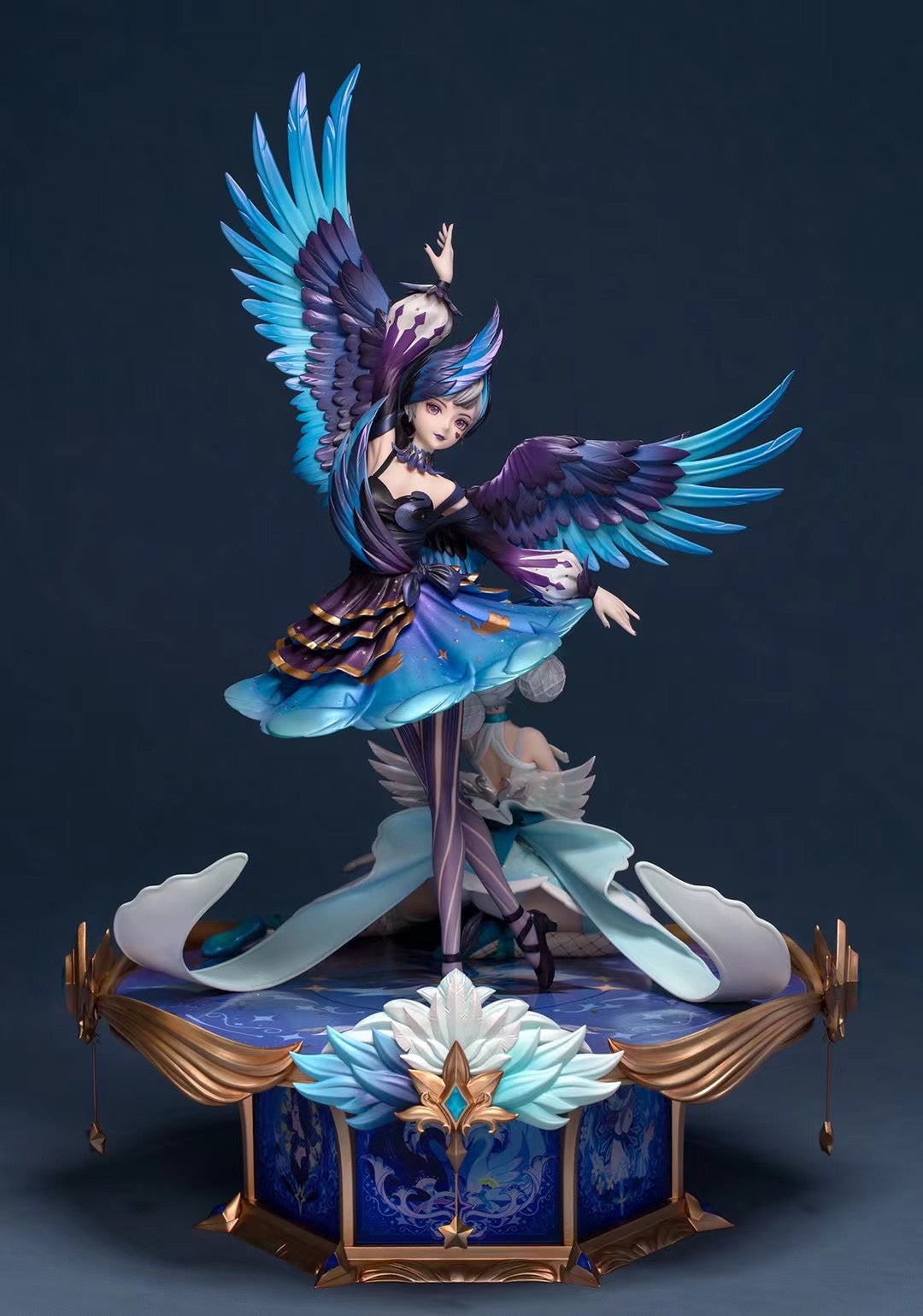 Myethos Studio Licensed King of Glory Swan Starlets Xiao Qiao Figure - Official Genshin Impact Collectible Statue for Anime Fans & Gamers - Perfect for Display, Gift Giving & Cosplay Inspiration