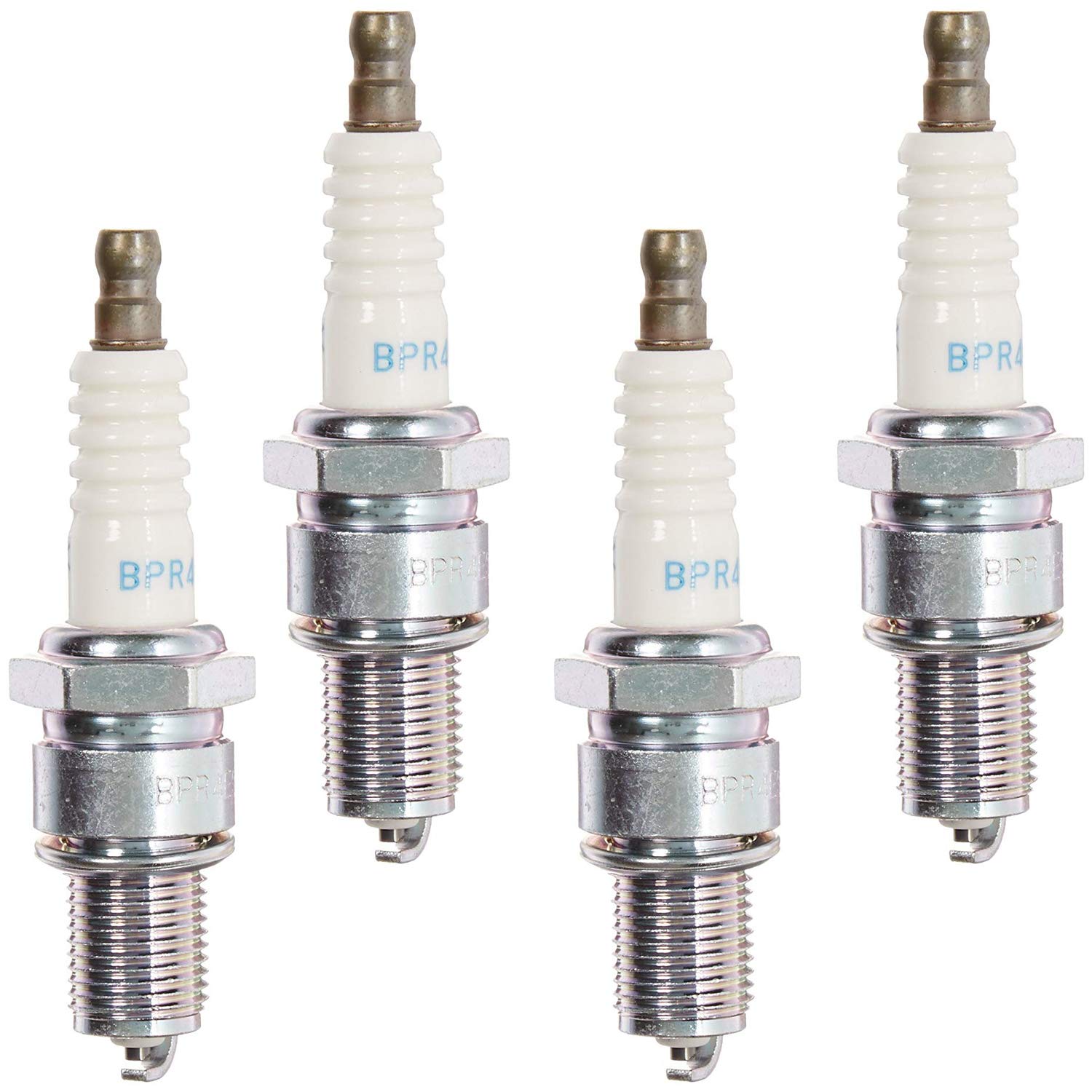 NGK BPR4ES Spark Plugs (4-Pack) - Compatible with Honda, Toyota, Ford & More - High Performance Ignition Plugs for Cars, Trucks & Motorcycles
