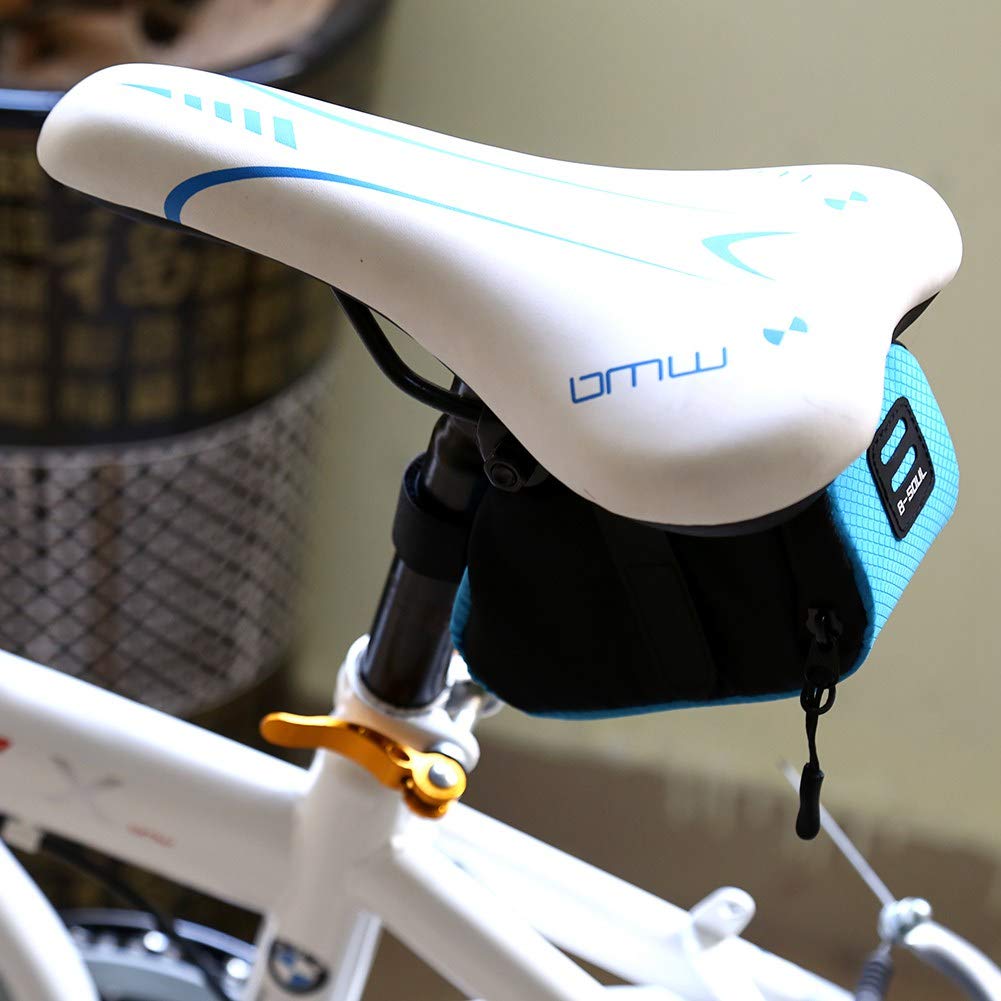 Lightweight Dioche Bike Saddle Bag - Under Seat Storage for Road & Mountain Bikes (Blue) - Perfect for Cycling Accessories