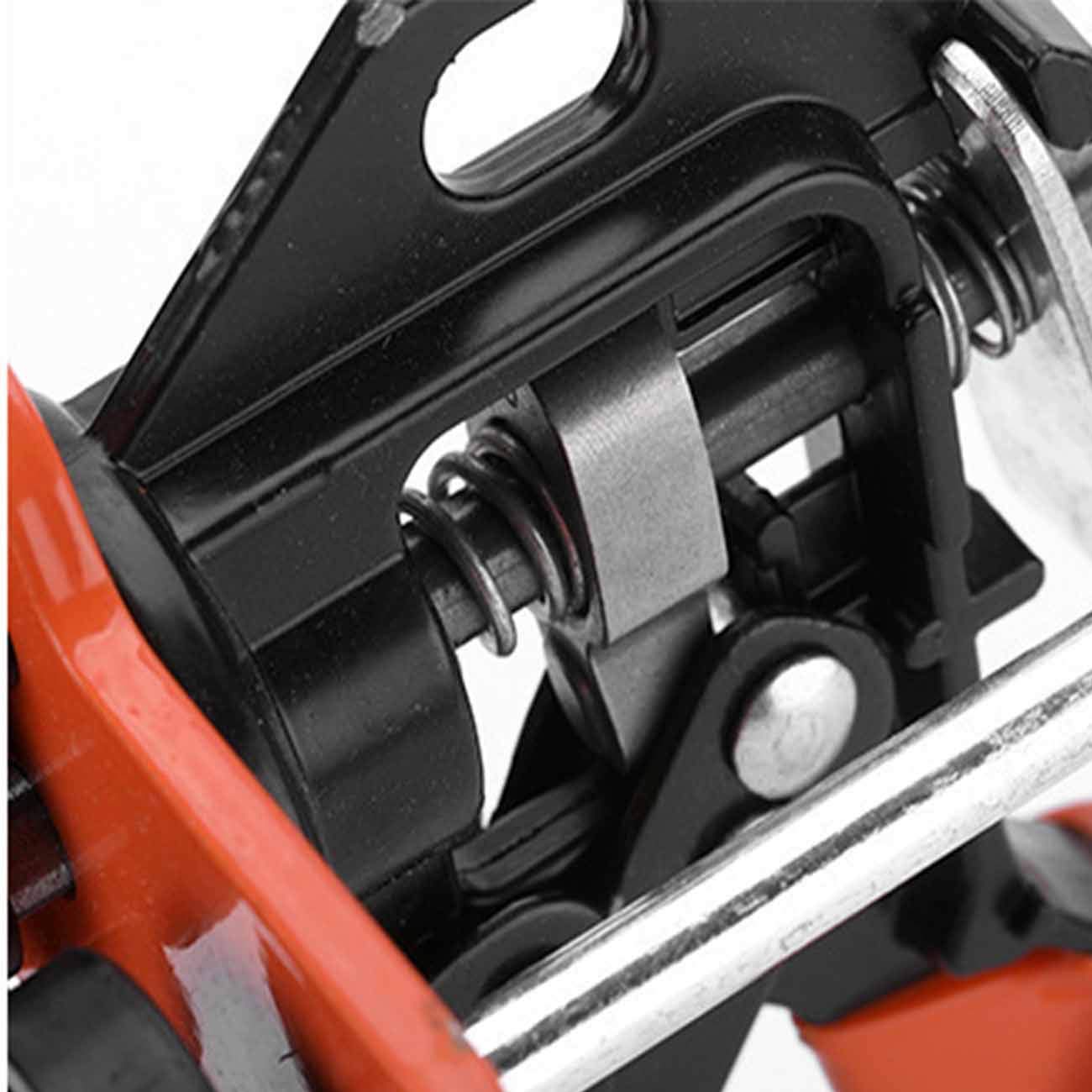 Premium Dual-Cartridge Caulking Gun with Ergonomic Grip - Heavy Duty Manual Applicator for Epoxy, Acrylic & Polyurethane Sealants (Red) - Perfect for Construction, Automotive Repairs & DIY Home Projects