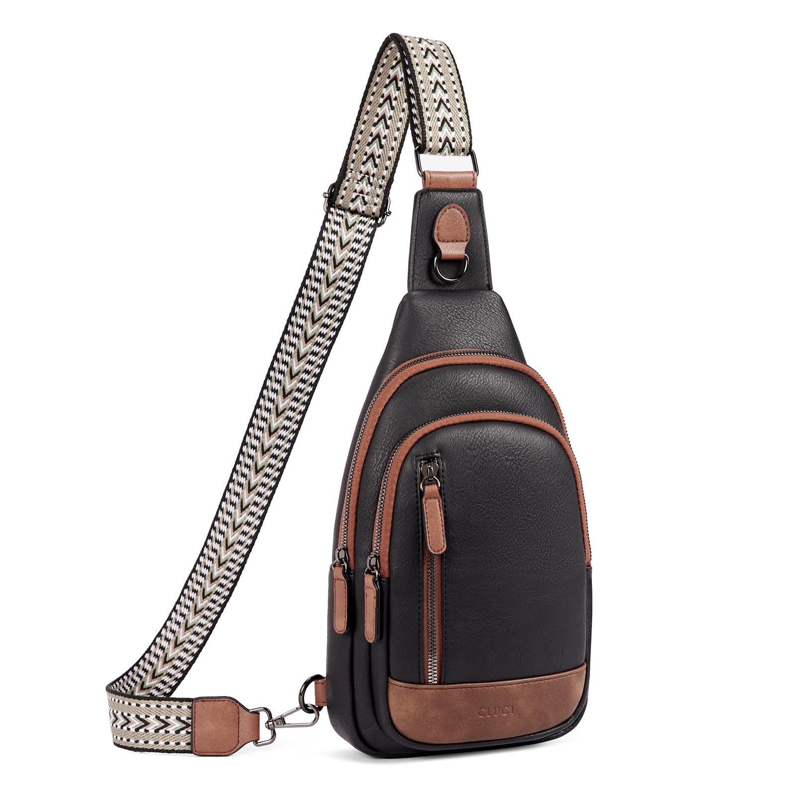 CLUCI Women's Leather Crossbody Bag - Stylish Sling Backpack Purse for Travel, Work & Everyday Use | Durable & Fashionable Shoulder Bag