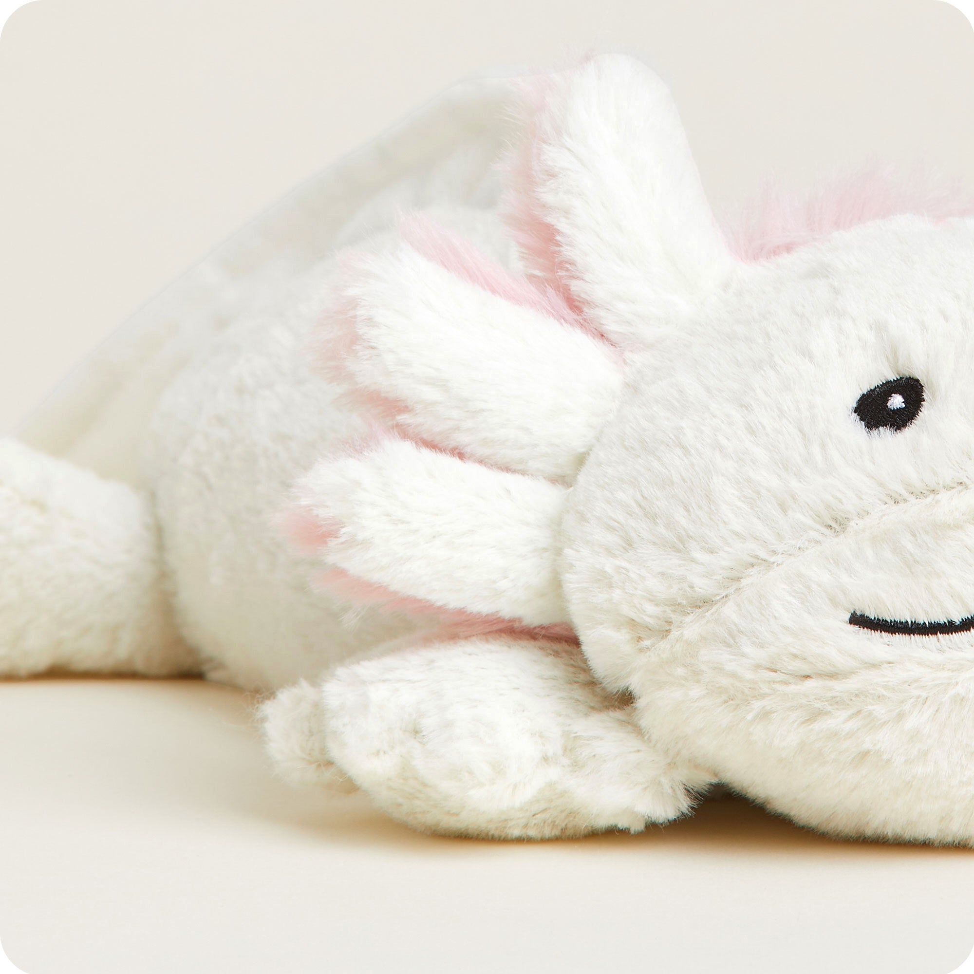White Axolotl Warmies - Microwaveable Plush Heating Pad for Stress Relief & Pain Relief - Perfect for Kids, Adults & Anxiety Relief at Home or Office