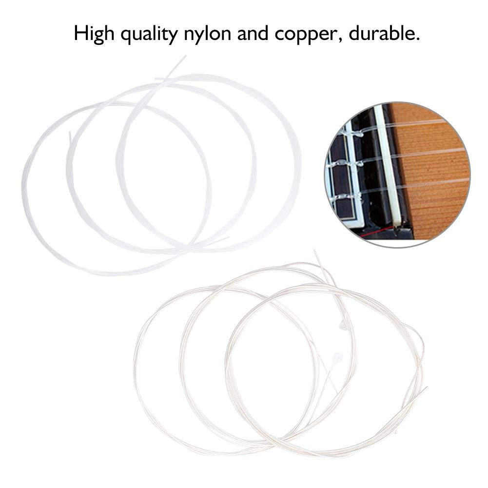 Premium 6-Pack Classical Guitar Strings Set - Durable & High-Quality Replacement Strings for Acoustic Guitars | Perfect for Beginners, Professionals & Music Enthusiasts | Ideal for Performances, Practice & Studio Recording