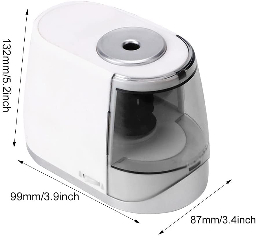 Electric Pencil Sharpener with Auto Stop & 3 Adjustable Gears - Perfect for School, Office & Home Use (Black) - Ideal for Students, Artists & Professionals
