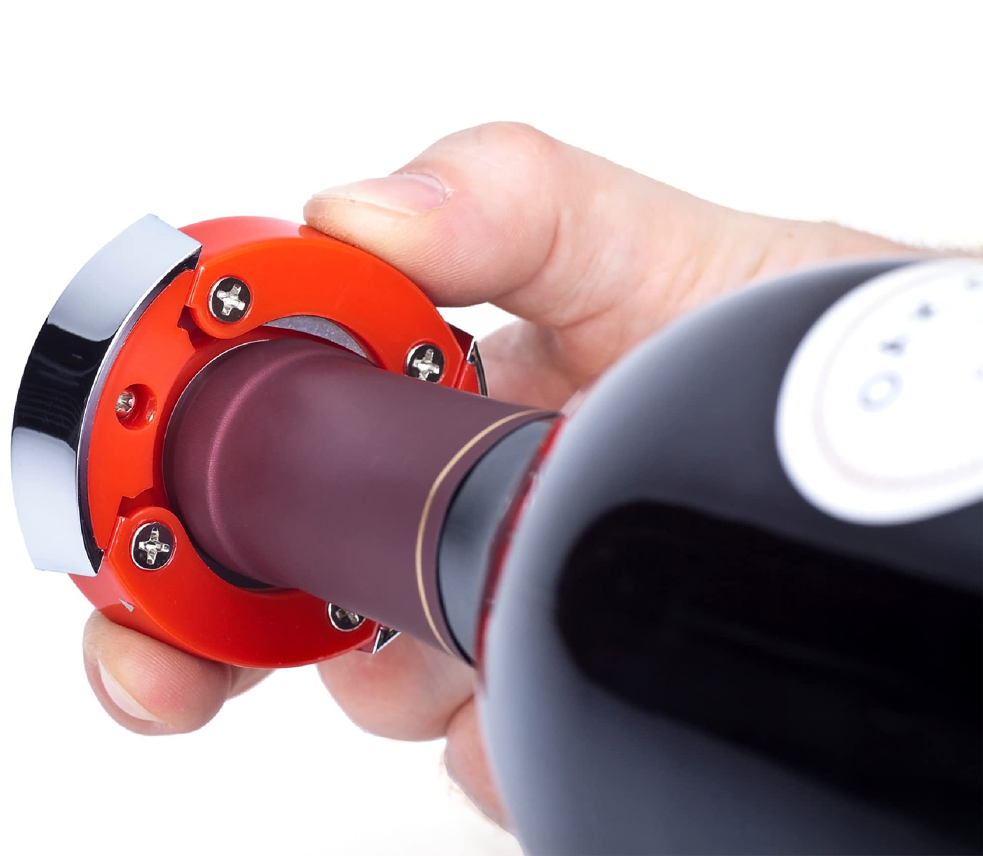Ozeri Nouveaux II Electric Wine Opener with Foil Cutter, Wine Pourer & Stopper - Automatic Corkscrew for Easy Wine Opening - Perfect for Dinner Parties, Gifts & Home Bars