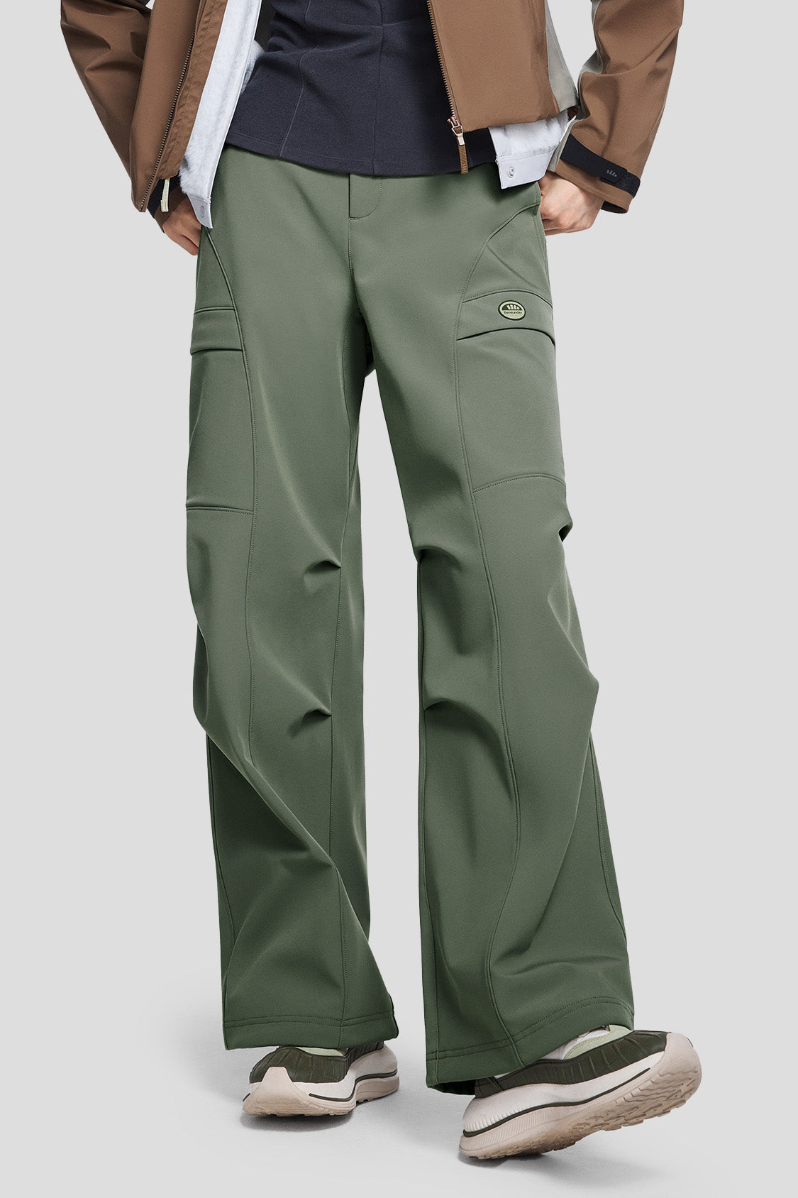 ShieldFlex Women's High Stretch Insulated Softshell Cargo Pants - Waterproof Winter Hiking Pants for Outdoor Activities & Cold Weather Adventures