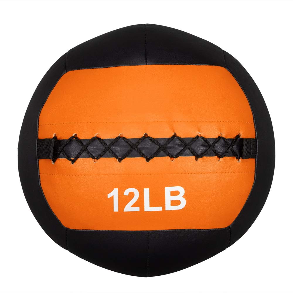 12lb Unstable Balance Training Ball - Soft Medicine Ball for Rehabilitation, Fitness & Core Workouts - Perfect for Home Gym, Physical Therapy & Strength Training (Orange)