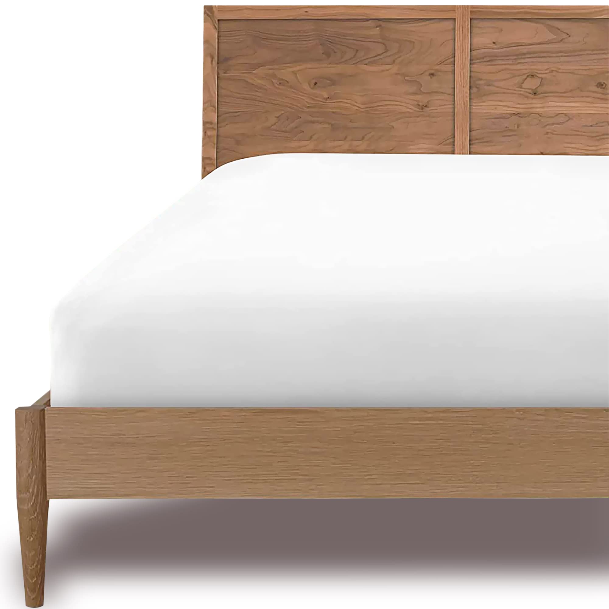 Premium White King Fitted Sheet - Soft Poly-Cotton Blend, Hotel Quality Deep Pocket King Size Bed Sheet | Fade, Shrink & Wrinkle Resistant | Easy Care Cotton Fitted Bed Cover for Luxurious Home, Guest Room or Vacation Rental Comfort
