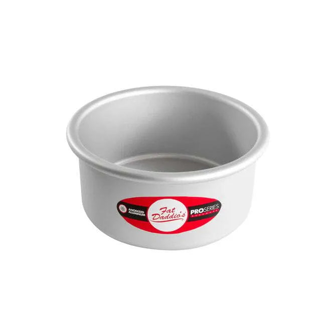 Fat Daddio's Pro Series 3-Inch Deep Round Cake Pan - Professional Baking for Layer Cakes, Cheesecakes & Desserts