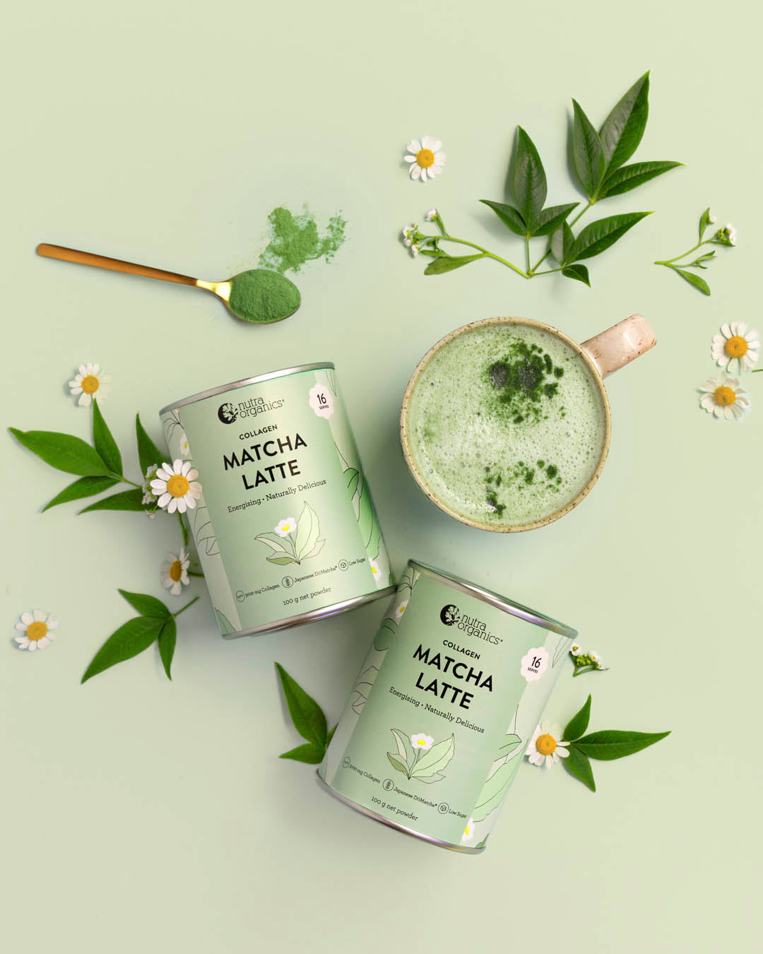 Collagen Beauty & Matcha Green Tea Bundle for Skin & Hair Care - Anti-Aging Supplement for Women - Perfect for Daily Wellness Routine & Self-Care Rituals