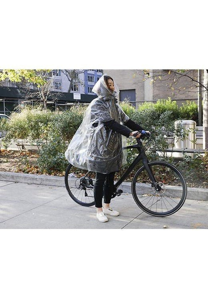 Kikkerland Emergency Rain Poncho - Waterproof & Compact for Outdoor Camping, Hiking, Travel, and Storms - Reusable Lightweight Rainwear for Adults
