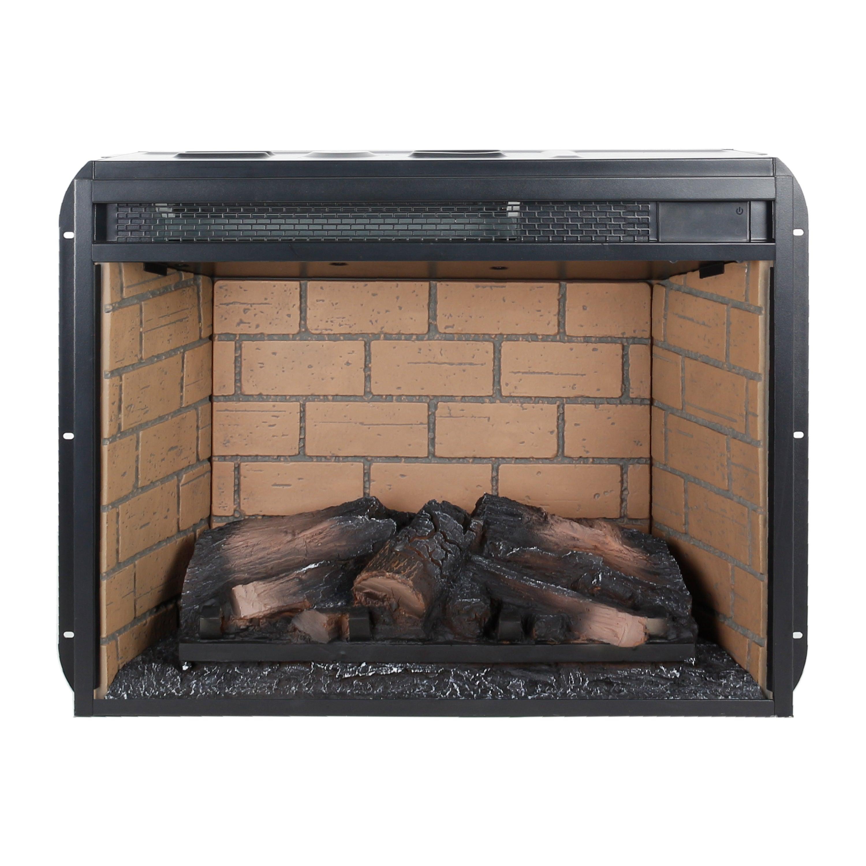 23 Inch Infrared Quartz Electric Fireplace Insert - Realistic Flame Effect, Remote Control - Perfect for Living Rooms, Bedrooms & Offices