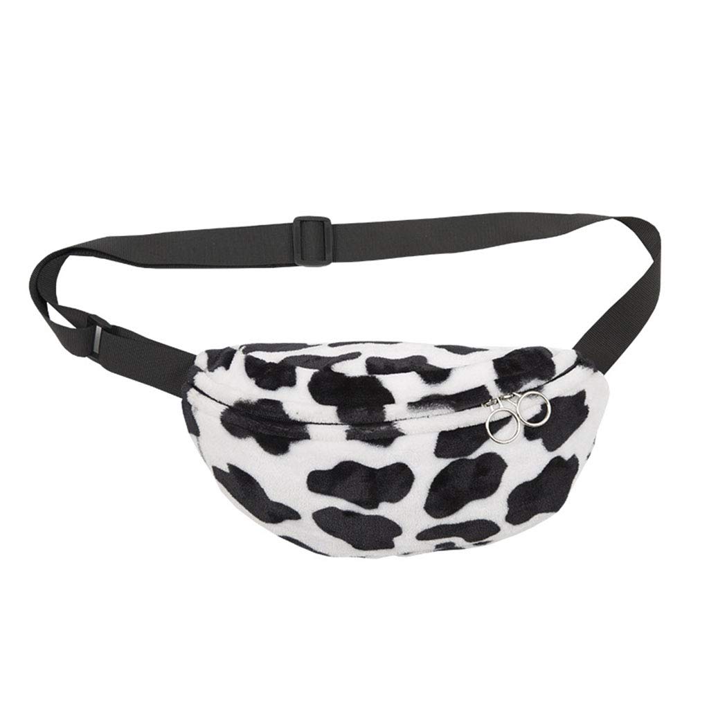 LOHONER Women's Cow Print Fanny Pack - Stylish Waist Bag for Travel & Outdoors
