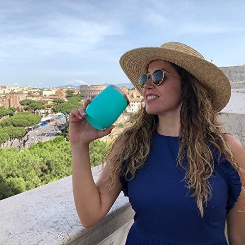 CHILLOUT LIFE 12 oz Stainless Steel Tumbler with Lid & Gift Box - Double Wall Vacuum Insulated Wine Cup for Coffee, Cocktails, Ice Cream - Sweat-Free Powder Coated Travel Mug - Perfect for Office, Travel, Picnics & Outdoor Activities