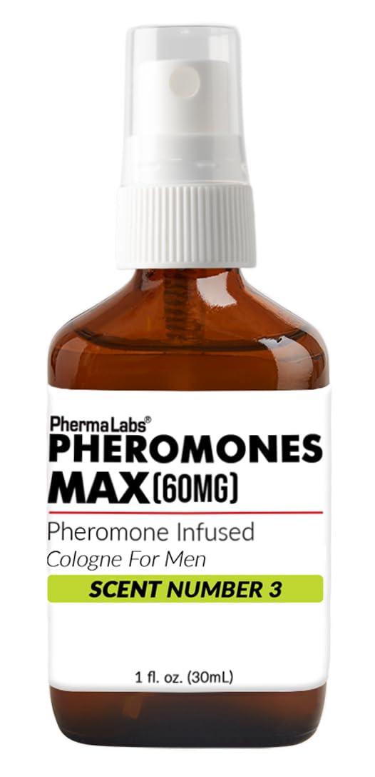 Alcohol-Free Luxurious Pheromone Cologne for Men - MAX Potency Scent No.3, 1 oz Bottle | Natural Attraction Enhancer for Dating & Social Confidence