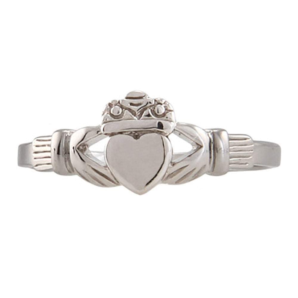 Authentic Sterling Silver Irish Claddagh Ring for Women - Romantic Promise Ring for Girlfriend, Meaningful Gift for Mom - Perfect for Anniversaries, Valentine's Day & Mother's Day