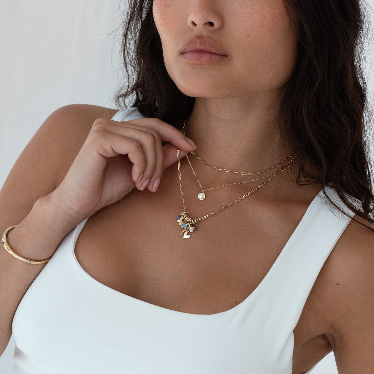 Birthstone Charms Necklace - Personalized Zodiac Jewelry for Women | Perfect Gift for Birthday, Anniversary & Mother's Day | Everyday Wear & Special Occasions