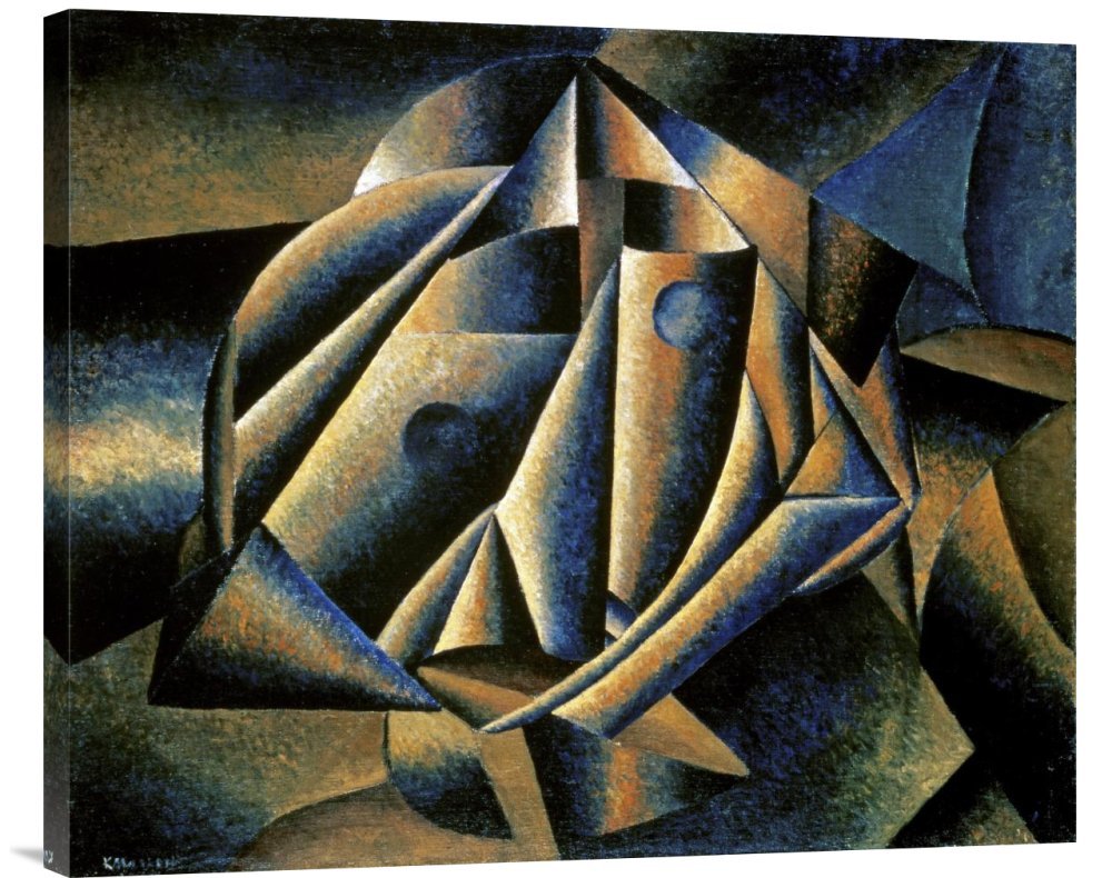 Kazimir Malevich Face of A Peasant Girl Canvas Wall Art Print - Premium Giclee Gallery Wrap - Modern Abstract Art for Living Room, Bedroom & Office Decor