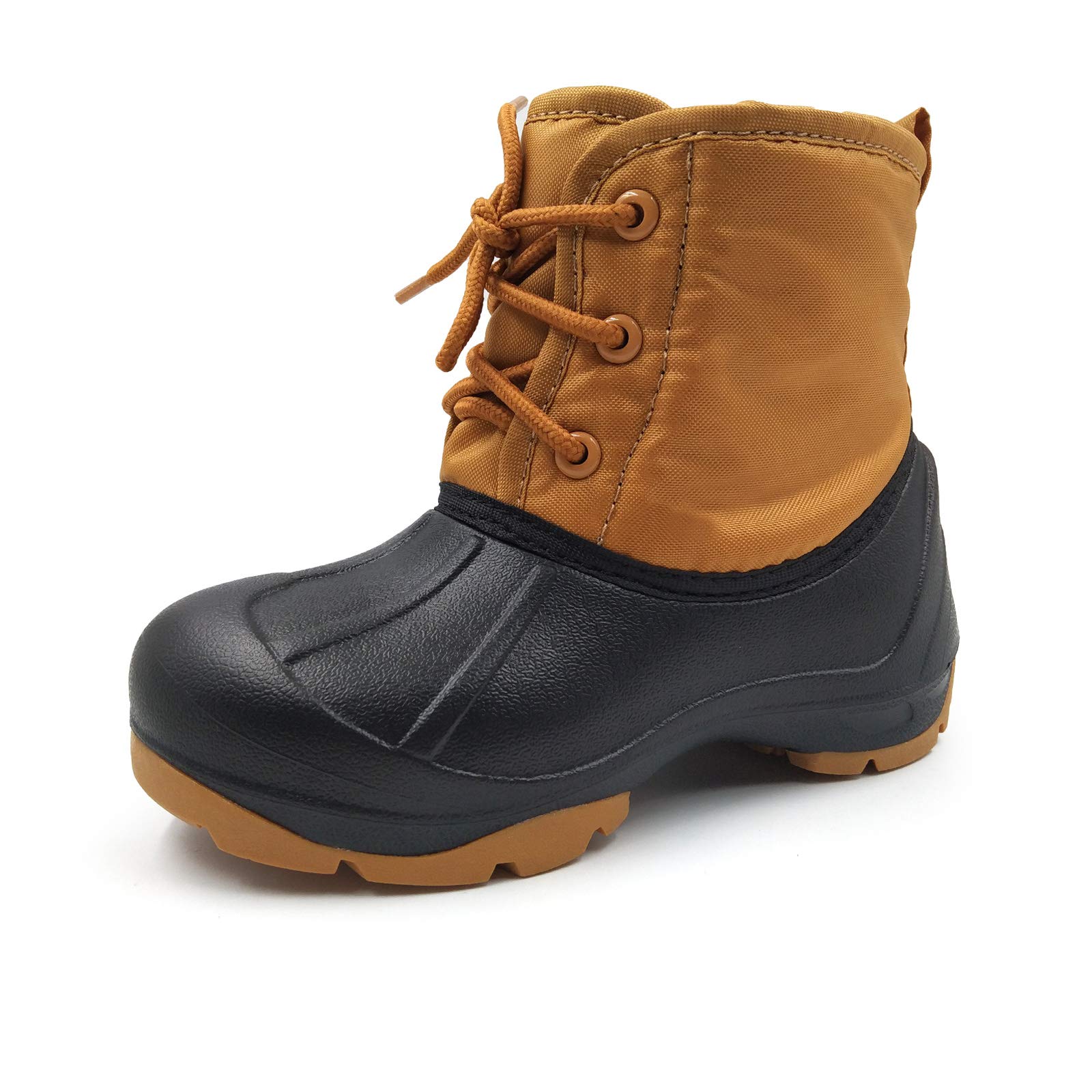 Amoji Waterproof Winter Snow Boots for Kids - Boys & Girls Outdoor Cold Weather Shoes for Little & Big Kids - Perfect for Snow Play, Hiking & School