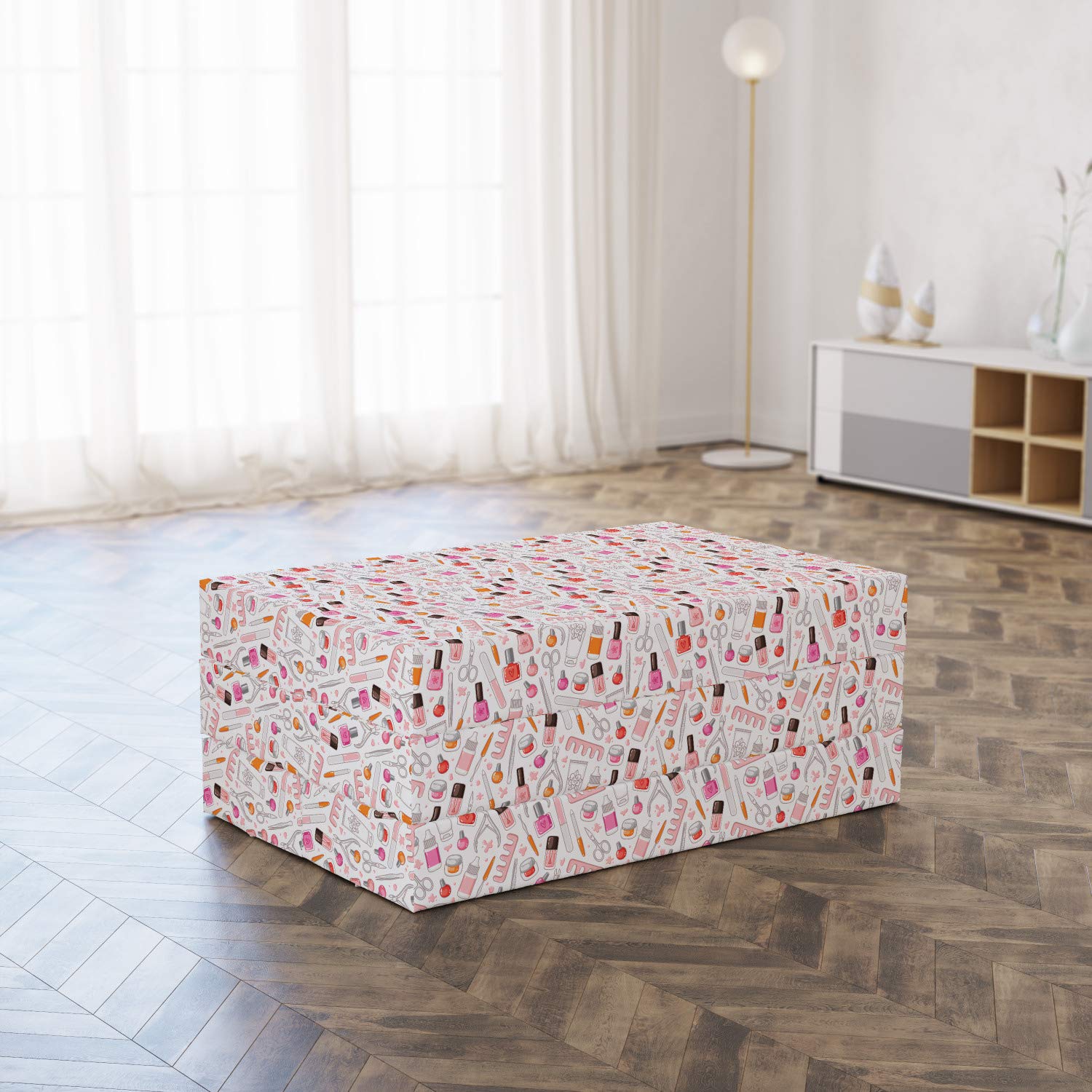Ambesonne Foldable Makeup Mattress for Salon & Home, 74.8