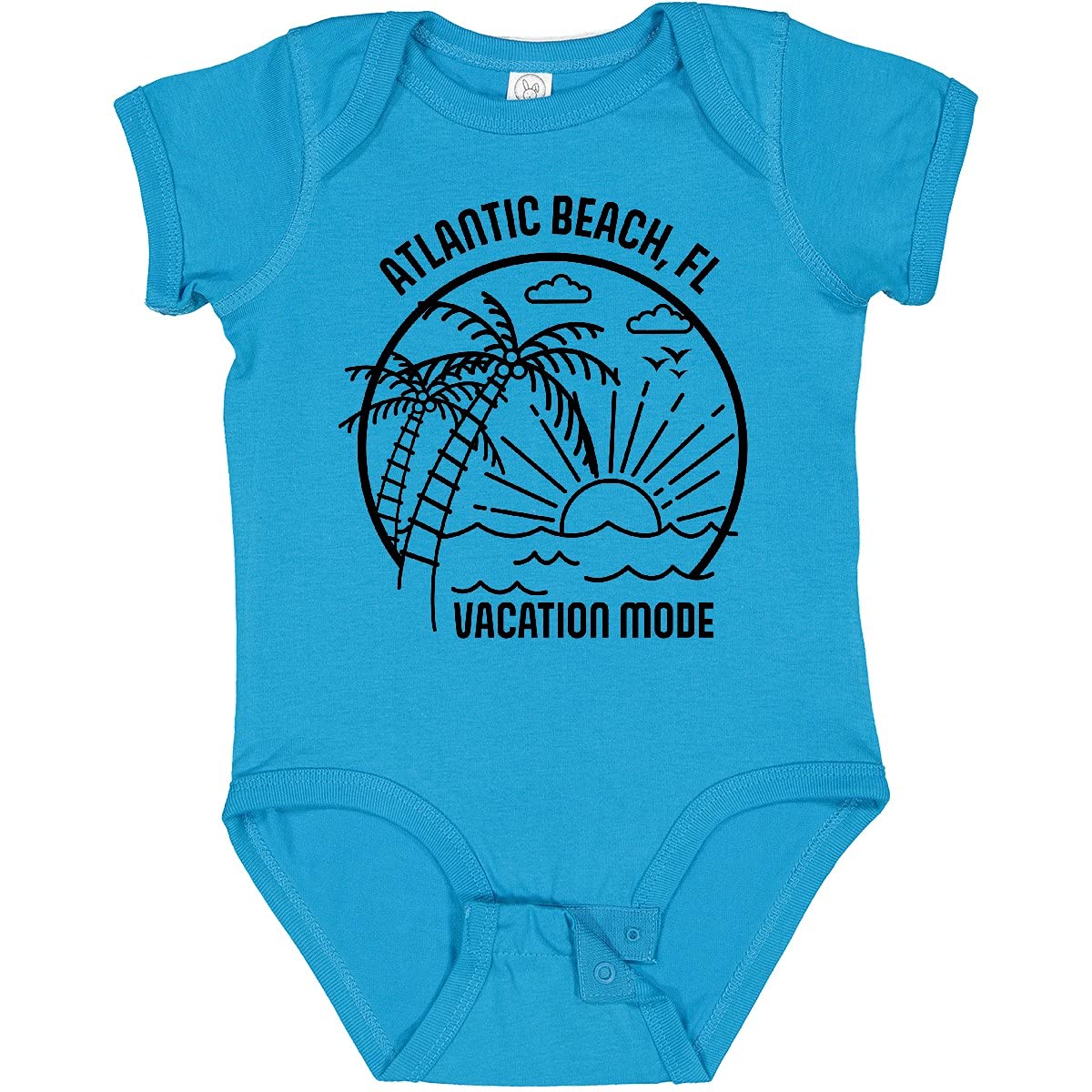 Summer Vacation Mode Atlantic Beach Florida Baby Bodysuit - Cute Outfit for Beach Trips & Family Vacations