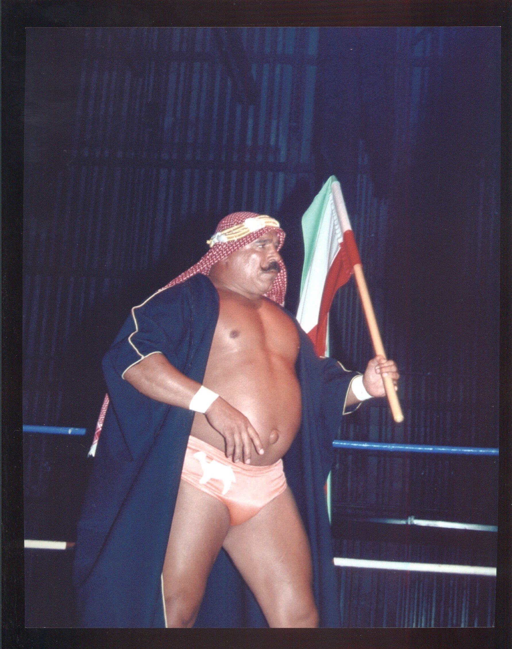 Iron Sheik 8x10 Color Photo - Vintage Wrestling Memorabilia for Collectors, Fans & Home Decor