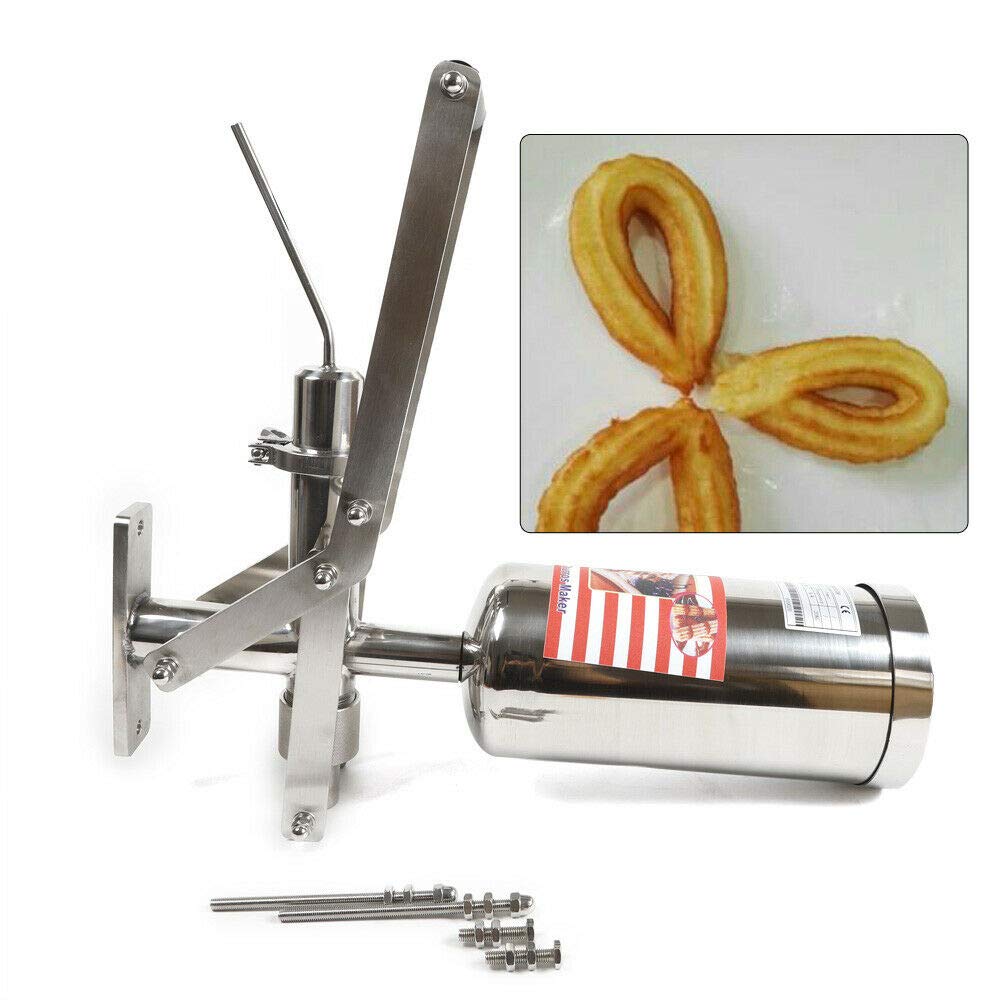 Stainless Steel 5L Churros Maker Machine - Professional Churrera for Spanish Donuts & Desserts | Perfect for Home Baking, Cafes & Street Food Vendors