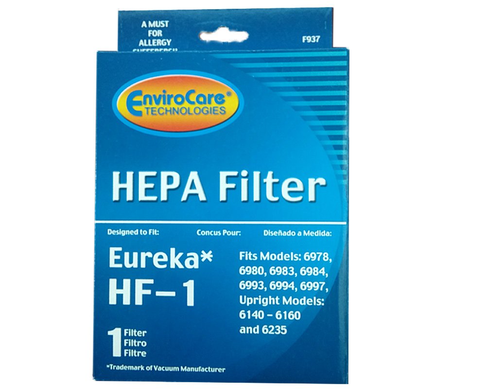 EnviroCare HEPA Vacuum Cleaner Filter Replacement for Eureka HF-1 Canister - 3 Pack | Improves Air Quality & Allergen Reduction for Home Cleaning