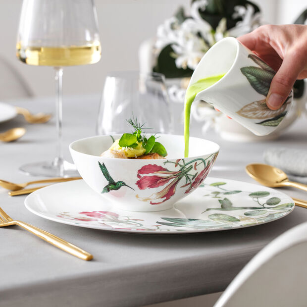 Premium Avarua White Rice Bowl - Microwave & Dishwasher Safe Ceramic Bowl for Asian Cuisine, Soups, Salads & Meal Prep