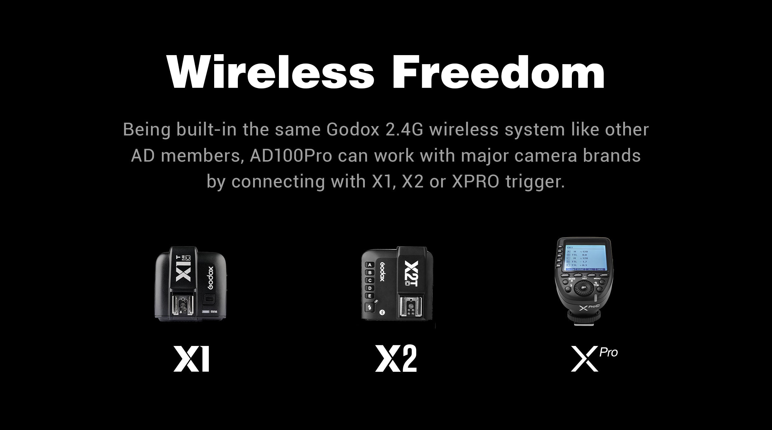 Godox AD100Pro Compact Battery-Powered Flash with Pink Finish - Perfect for Portrait, Fashion, and Outdoor Photography