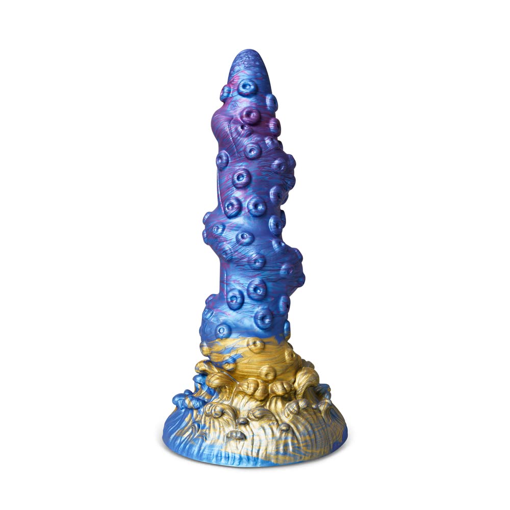 BeHorny Liquid Silicone Fantasy Dildo - Alien Octopus Tentacle Dragon Adult Sex Toy with Strong Suction Cup Base for Solo Play, Couples Fun & BDSM Exploration