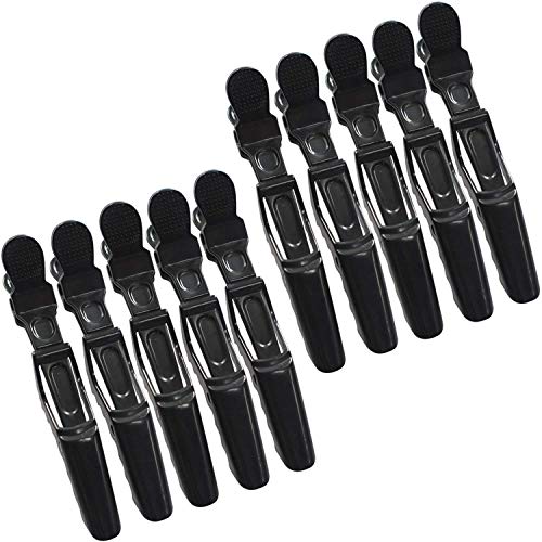 CHEM-AB ENTERPRISE 12-Pack Plastic Crocodile Hair Clips for Women - Fashion Hair Accessories for School, Work, Parties & Everyday Styling