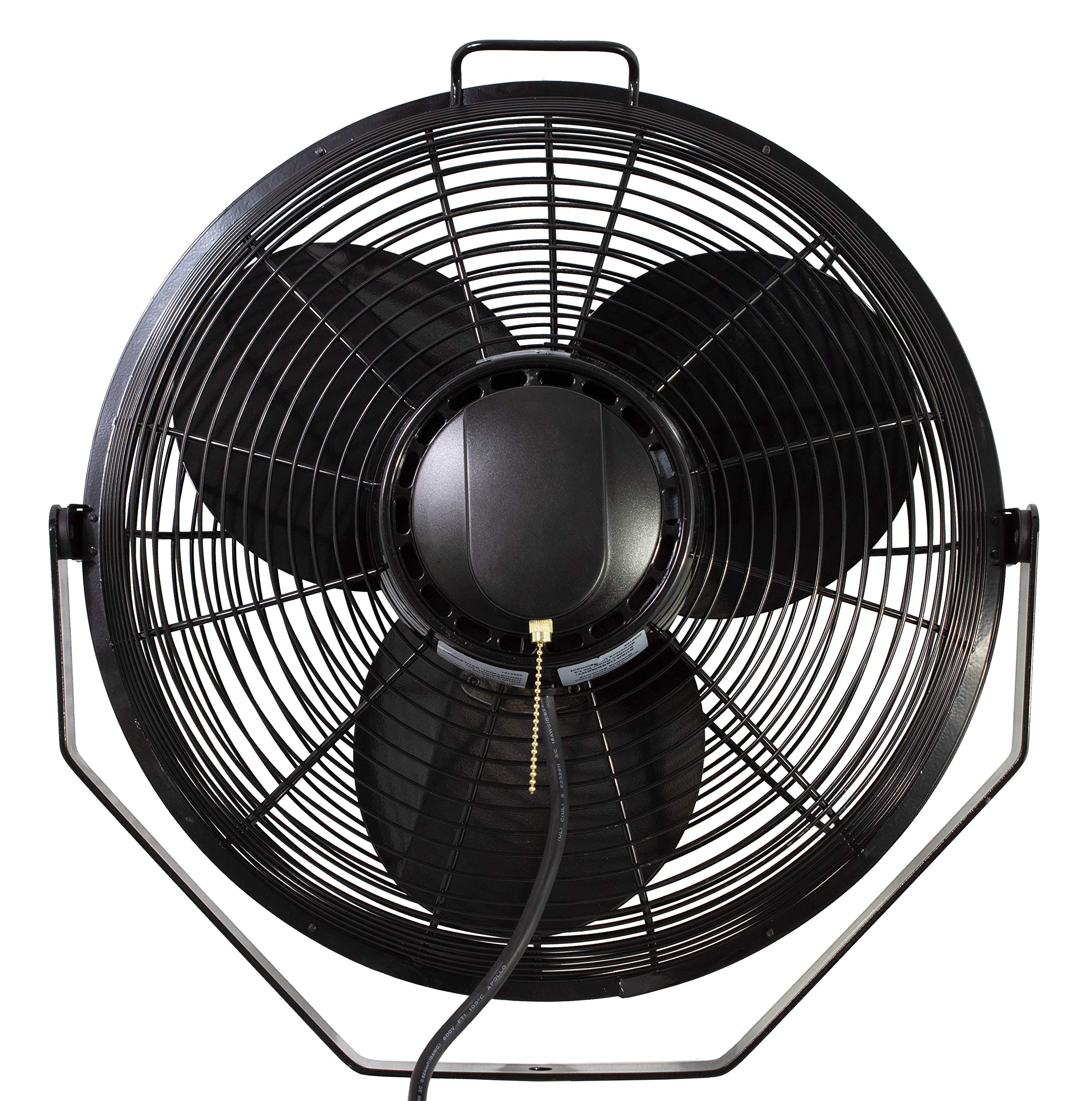 Air King 9318 18-Inch Industrial High Velocity Floor & Wall Mount Fan - Powerful Cooling for Warehouses, Garages & Workshops