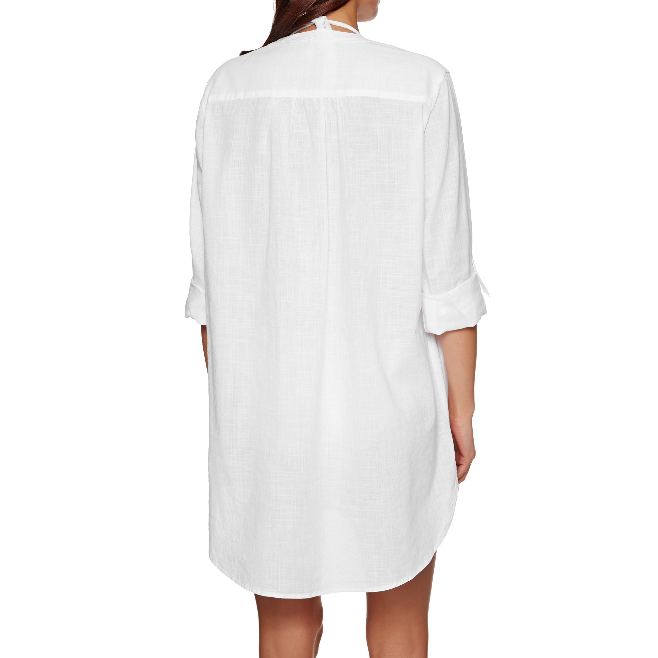 Seafolly Women's Basics Boyfriend Beach Shirt Cover Up - Lightweight Sun Protection Swimwear Cover-Up for Pool, Beach & Vacation