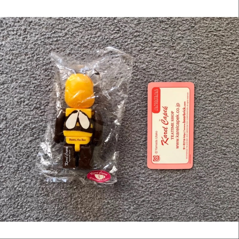 Bearbrick Series 21 ANIMAL Buzzy Bee 100% Collectible Figure - Limited Edition Vinyl Art Toy for Display & Gifts - Perfect for Home Decor, Office Collection, and Anime Fans