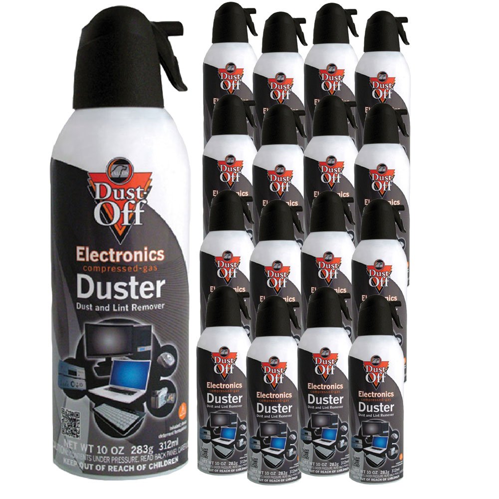 Dust-Off Compressed Gas Duster for Electronics Cleaning - 4 Pack (DPSXL4) - Perfect for Keyboard, Computer & Camera Lens Cleaning
