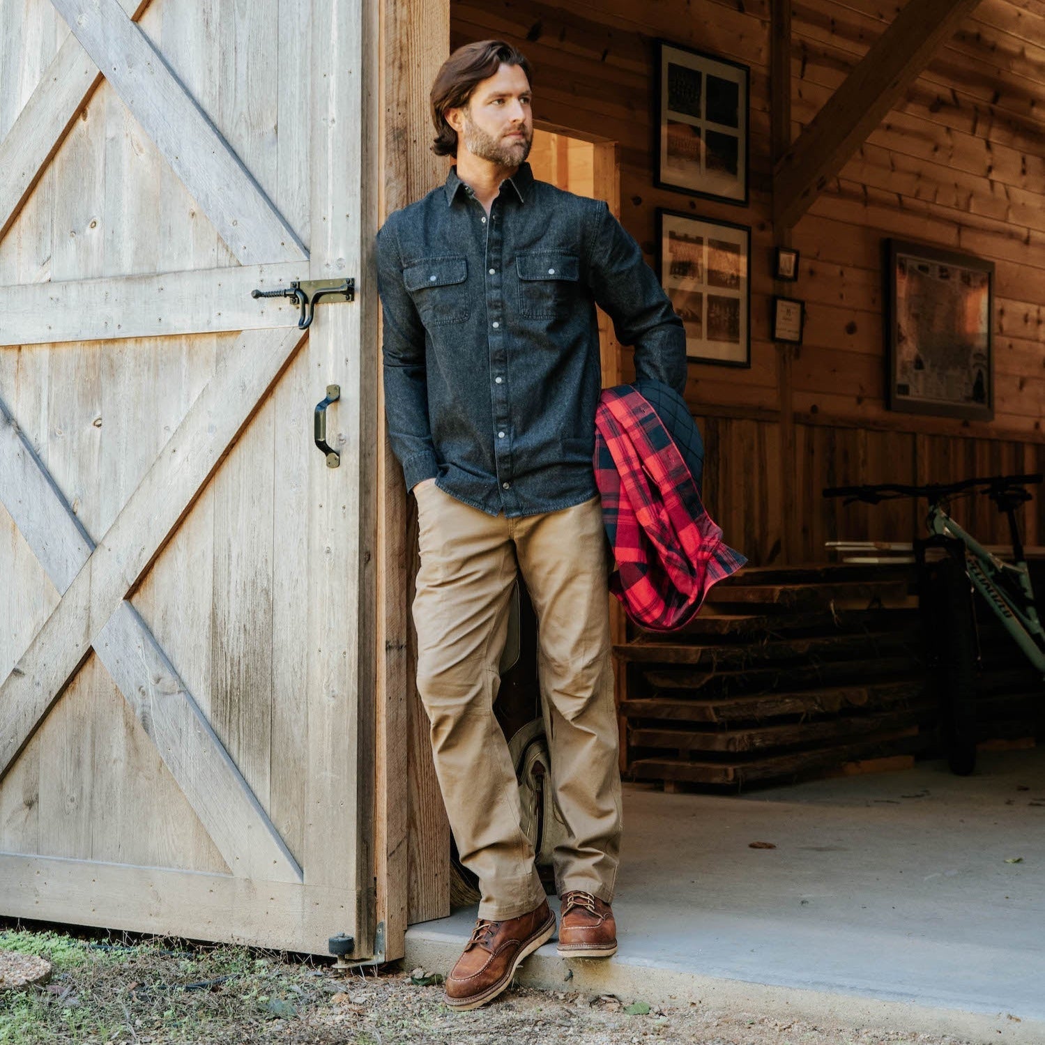 Men's Austin Denim Shirt - Classic Blue Denim Button-Up for Casual & Work Wear | Perfect for Outdoor Activities & Layering